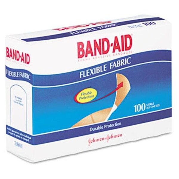 Johnson & Johnson Johnson & Johnson 4444 Flexible Fabric Adhesive Bandages 1 x 3 100 per Box 4444 - main